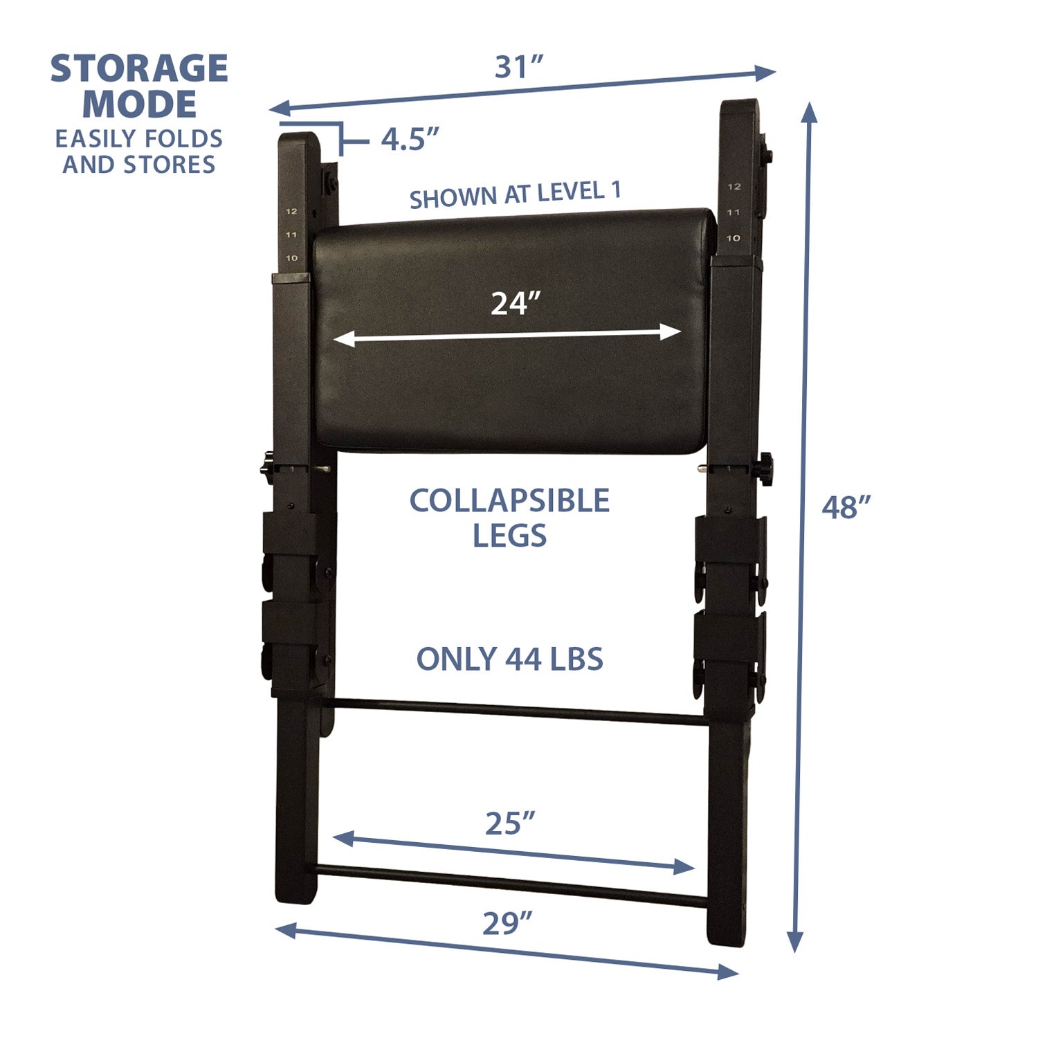PCX-12 Foldable Preacher Curl Bench