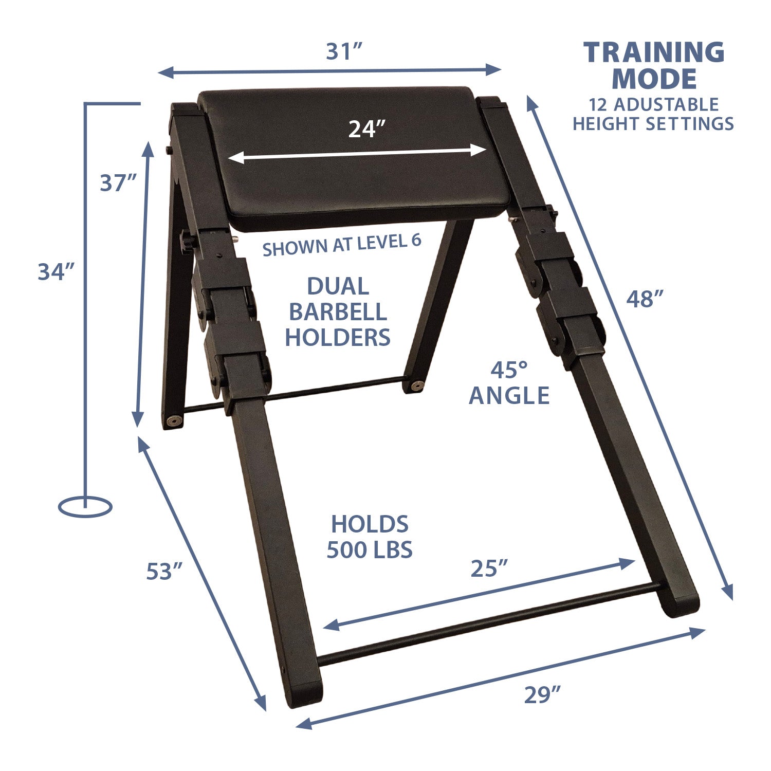 PCX-12 Foldable Preacher Curl Bench
